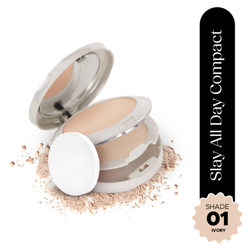 Hilary Rhoda Slay All Day Matte Compact - Ivory 01