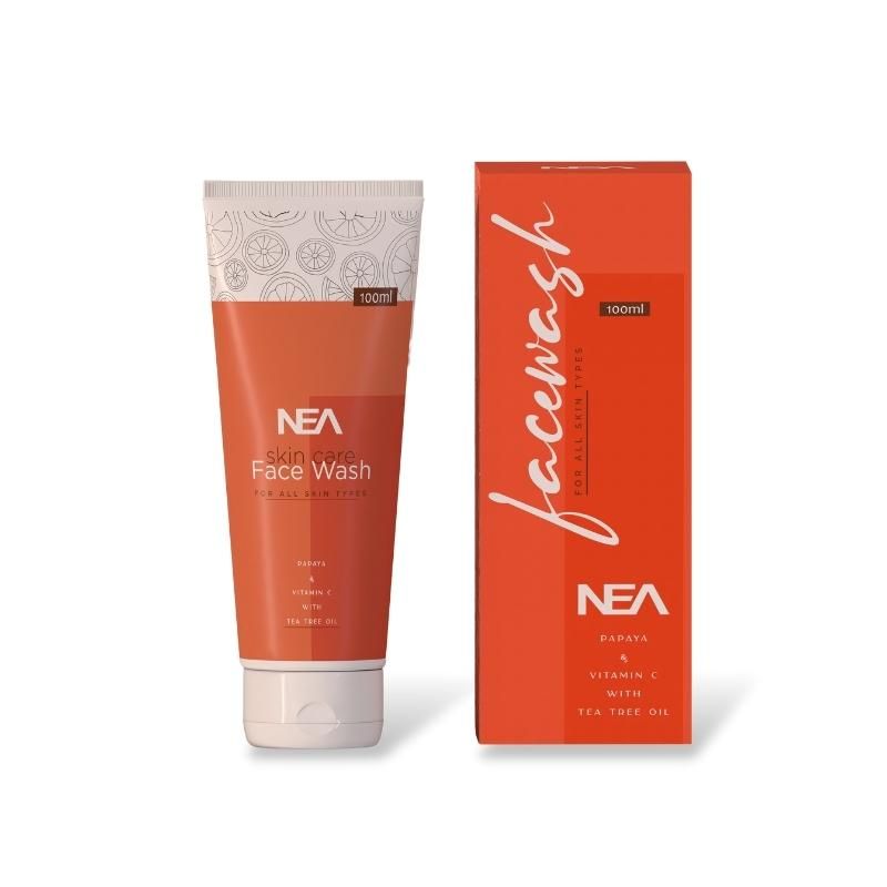 Buy NEA Skincare Face Wash With Papaya, Vitamin C & Tea Tree Oil For