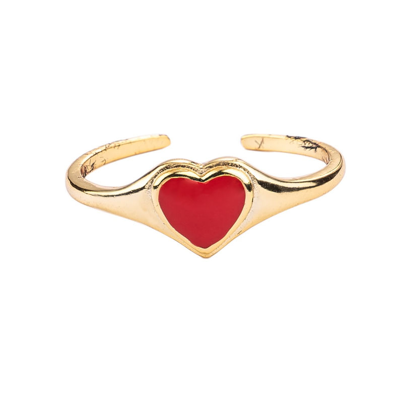 Retired Pandora One Love Red Heart Ring Size 7 190896SGR-54/7 | eBay
