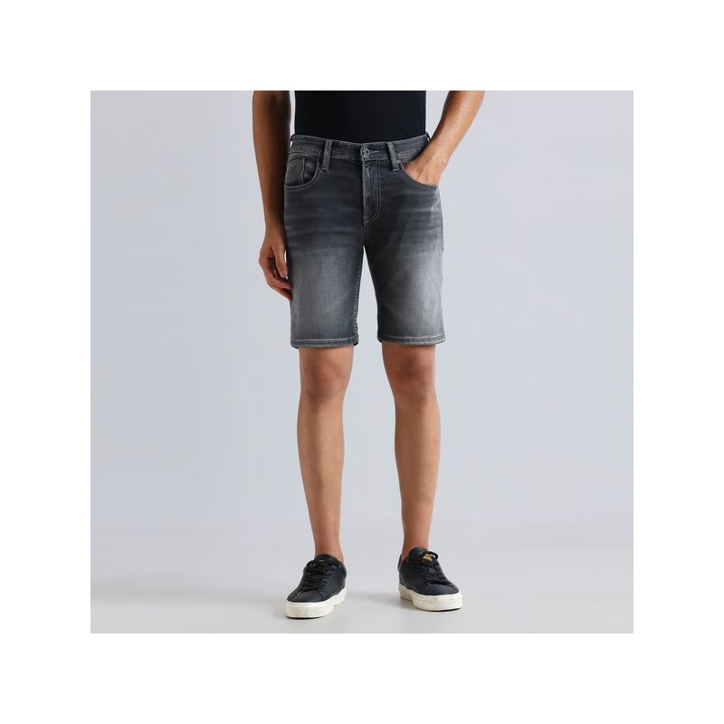Pepe Jeans Black Mid Waist Denim Shorts (32)