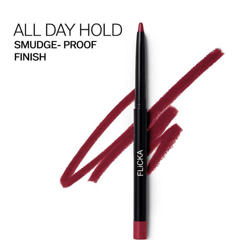 Flicka Essential Boundaries Lip Liner Cream Formula Matte Finish Waterproof Smudgeproof - Oslo