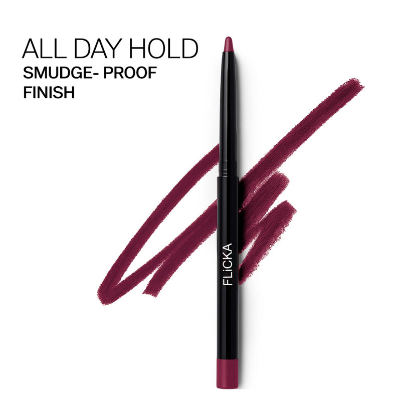 Flicka Essential Boundaries Lip Liner Cream Formula Matte Finish Waterproof Smudgeproof - Denver