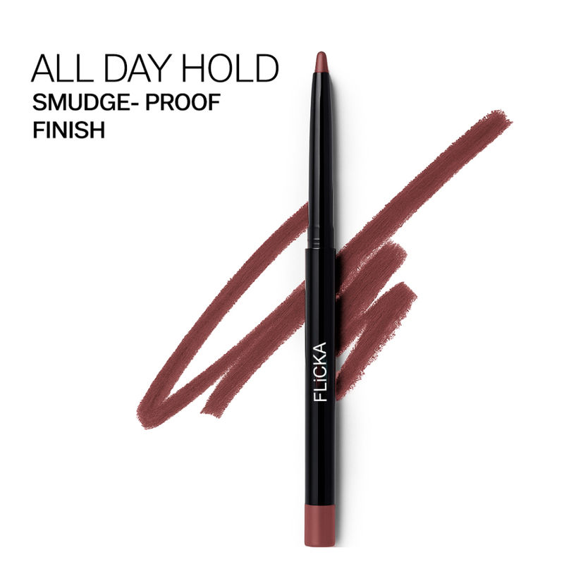 FLiCKA Essential Boundaries Lip Liner Cream Formula Matte Finish Water & Smudge Proof- 12 Maldives