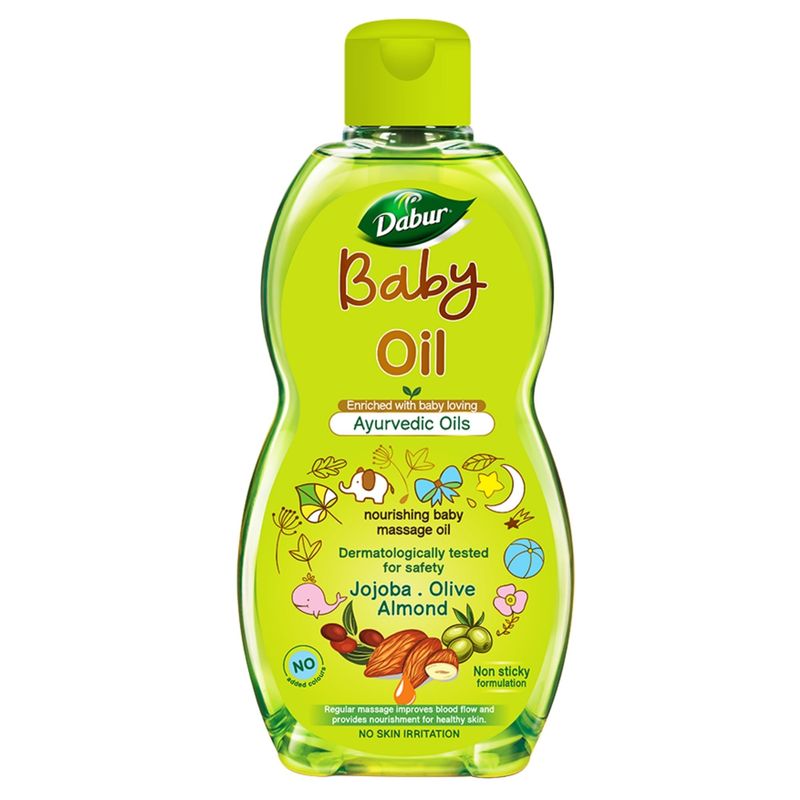Dabur Nourishing Baby Massage Oil Enriched with Ayurvedic Herbs