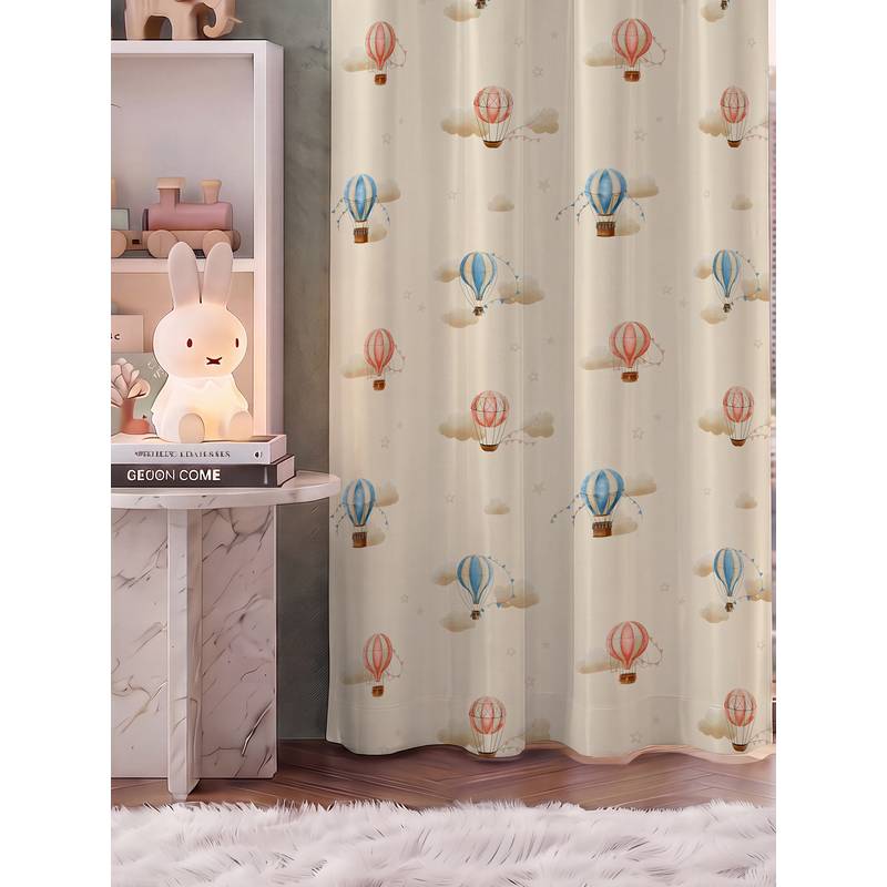 Urban Space Polyester Kids Blackout Curtains- Off White