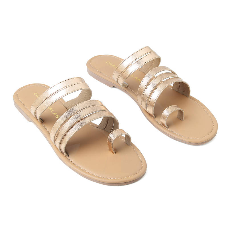Chaal Chalan Nylah Gold Flats (EURO 36)