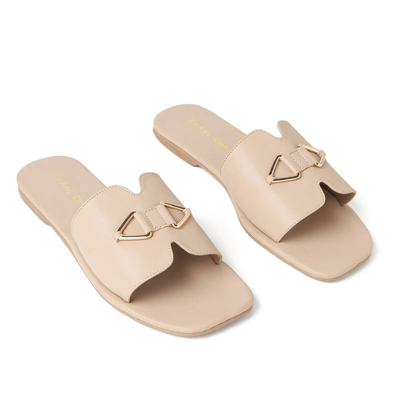 Chaal Chalan Thea Beige Flats (EURO 37)