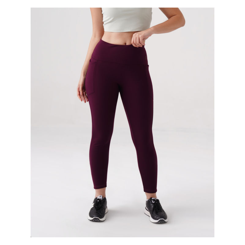 RYZ Warm Strech Wine Tights With Pockets (S)