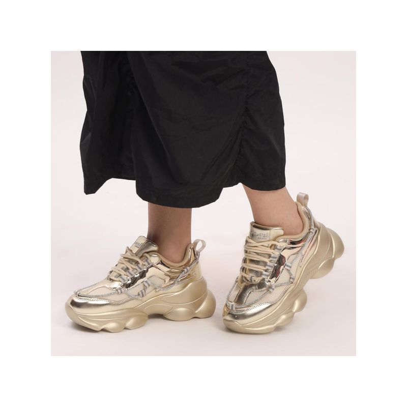 Hamster London Mousehole Gold Party Sneakers (UK 36)