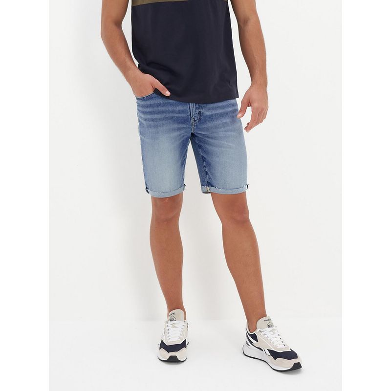 American Eagle Men Blue Air Flex+ 9 Inches Denim Shorts (32)