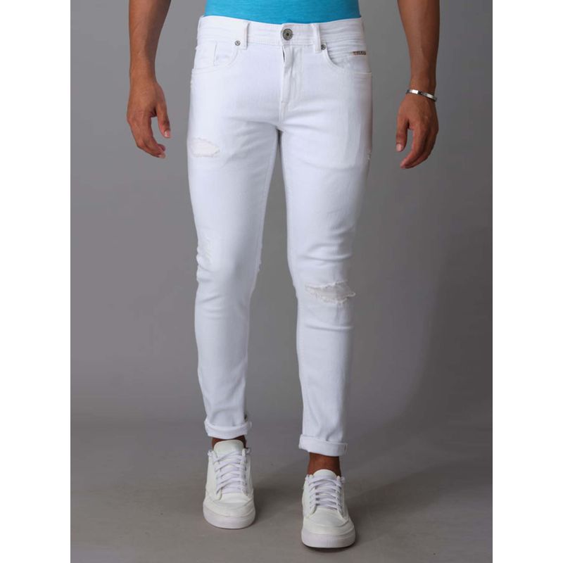 ROOKIES Springsteen Men's Tapered Fit Low-Rise Slim Thigh Jeans (34)