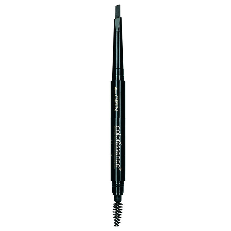 Coloressence Eyebrow Pencil 3 In 1 with Spoolie Shaping Brush & Color Filler - Black