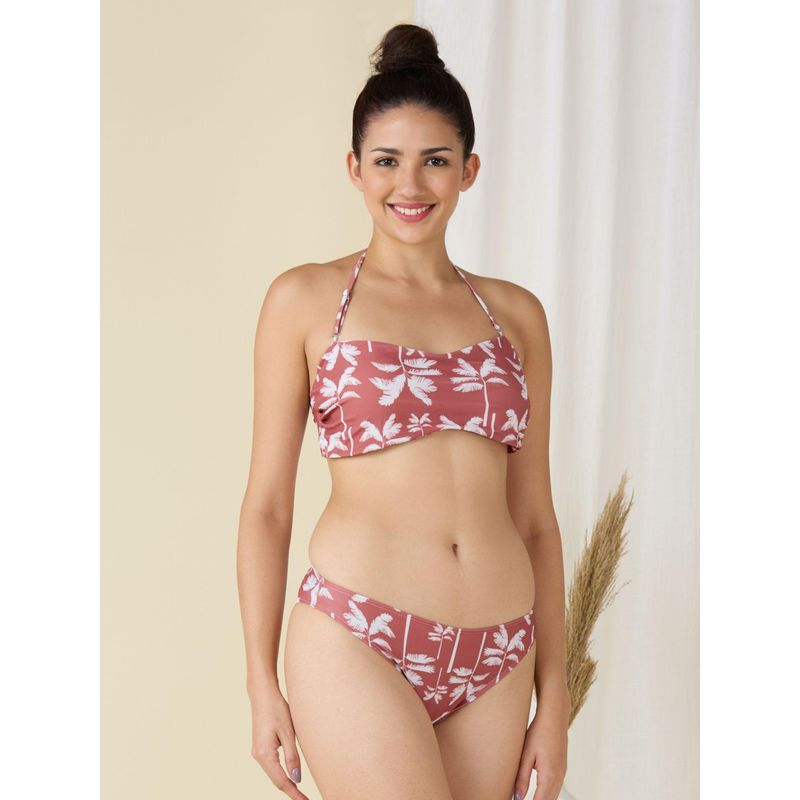 Addery Cocoa Bandeau Bikini with Bra (S)