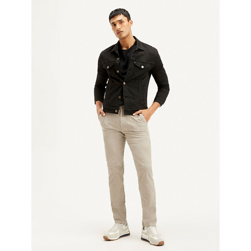 Levi's Mens Grey Slim Tapered Fit Casual Trouser (36)