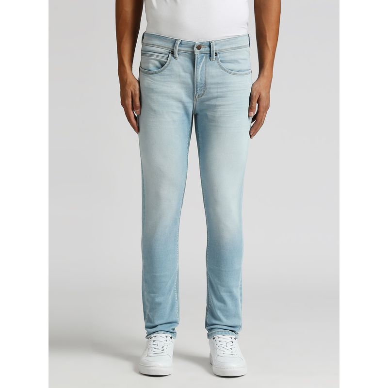 Pepe Jeans Light Blue Mid Rise Skinny Gym indigo Jeans (28)