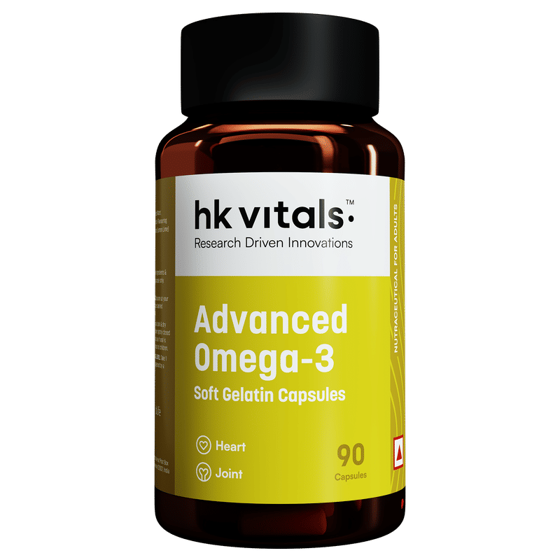 HealthKart HK Vitals Advanced Omega-3 with 360mg EPA & 240mg DHA, 90 capsules