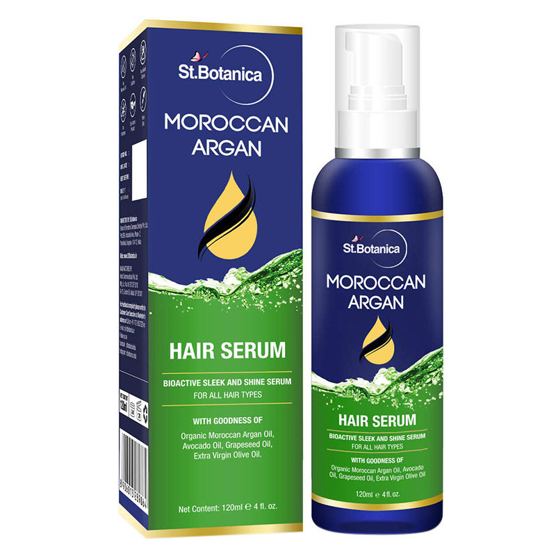 St Botanica Moroccan Argan Combo Shampoo Hair Serum Pouch At