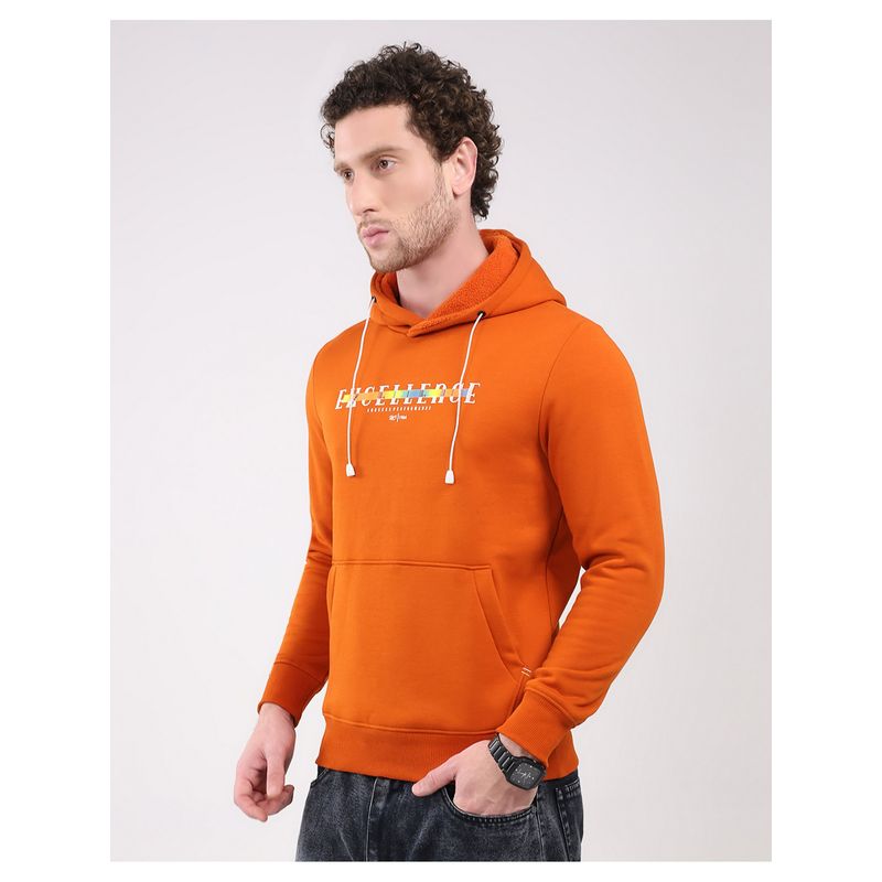 Monte Carlo Men's Orange Full Sleeve Hoodie (2XL)