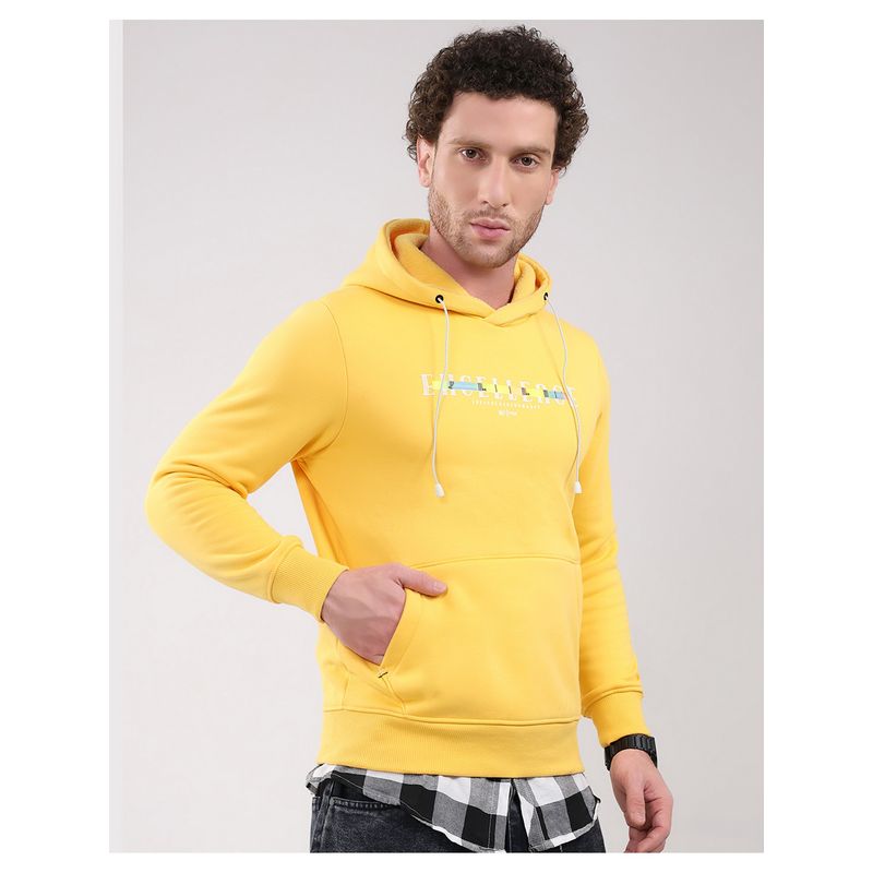 Monte Carlo Men's Yellow Full Sleeve Hoodie (3XL)