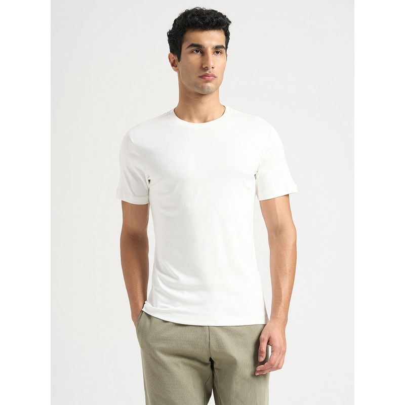 SELECTED HOMME Pima White Cotton T-Shirt (S)