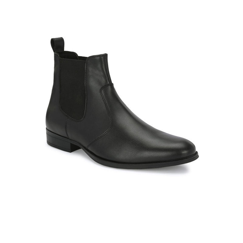 Delize Mens Black Ankle Darby Boots (UK 8)