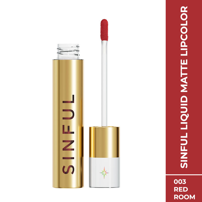 Colorbar Sinful Matte Liquid Lipstick - Red Room