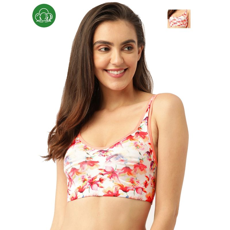 Inner Sense Organic Antimicrobial Full Coverage Support Bra - Pack Of 2 -Peach (32B)