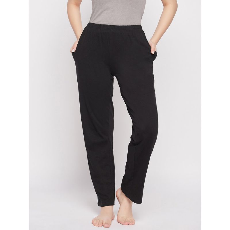 Buy Clovia Cotton Solid Pyjama Online