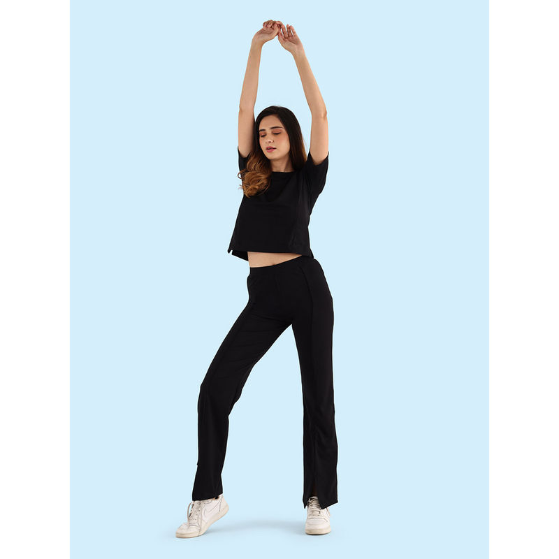 Nite Flite Womens Black Co-Ord (Set of 2) (S)