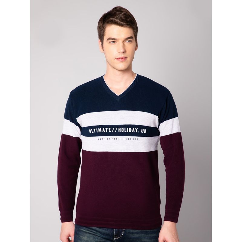 Cantabil Men Wine Sweater (L)