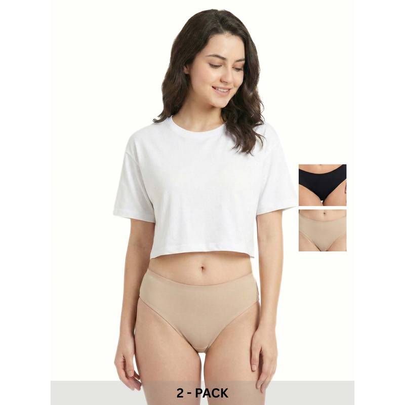 Curwish Women's Beautiful Basics Briefs (Pack Of 2) (S)