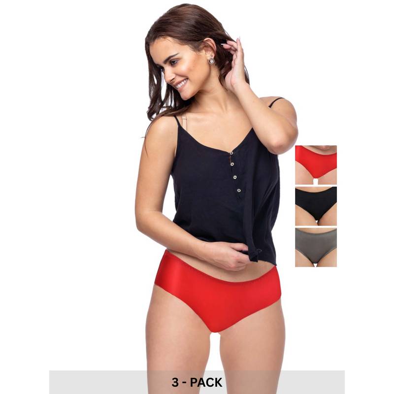 Curwish Women's Beautiful Basics Briefs (Pack Of 3) (S)