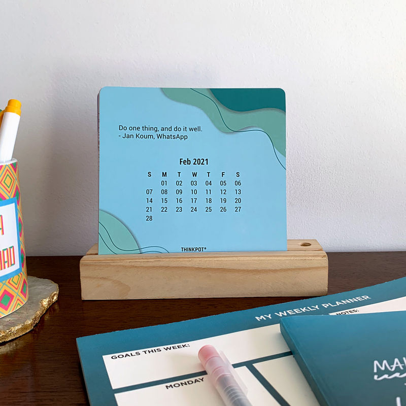 Thinkpot 2021 Entrepreneur Calendar with Pen Stand Buy Thinkpot 2021