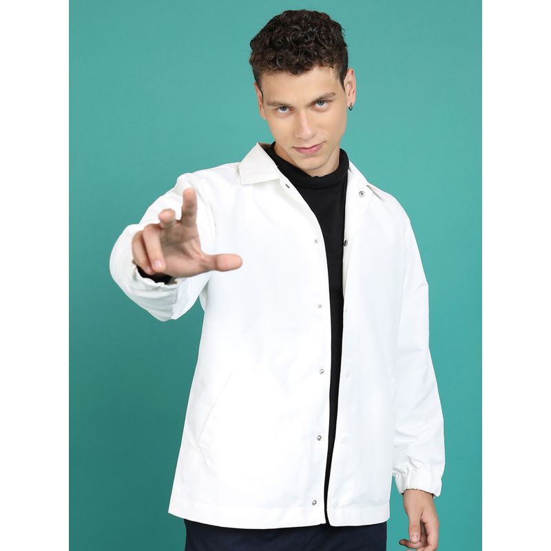 HIGHLANDER Men Spread Collar Bomber Jacket (L)