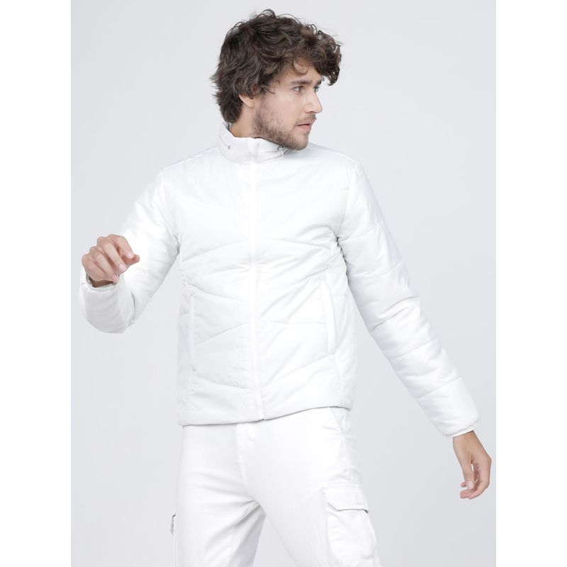 HIGHLANDER Men Puffer Jacket-White (M)