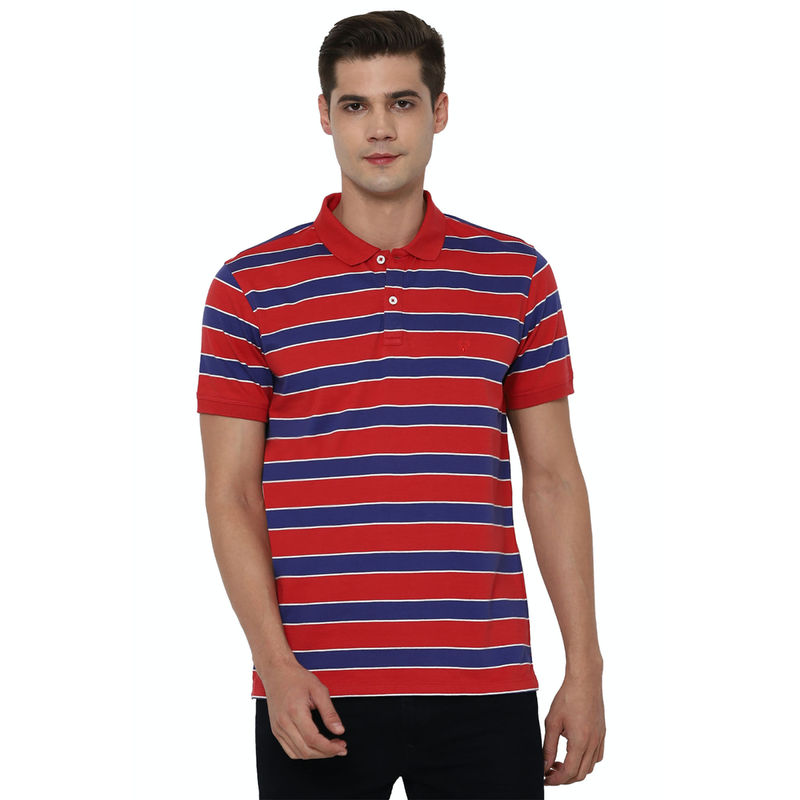 Allen Solly Multi-Color Polo T-Shirt (S)