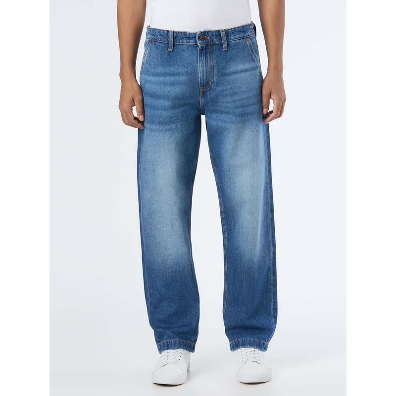 Pepe Jeans Men Blue Mid Rise Straight Fit Jeans (34)