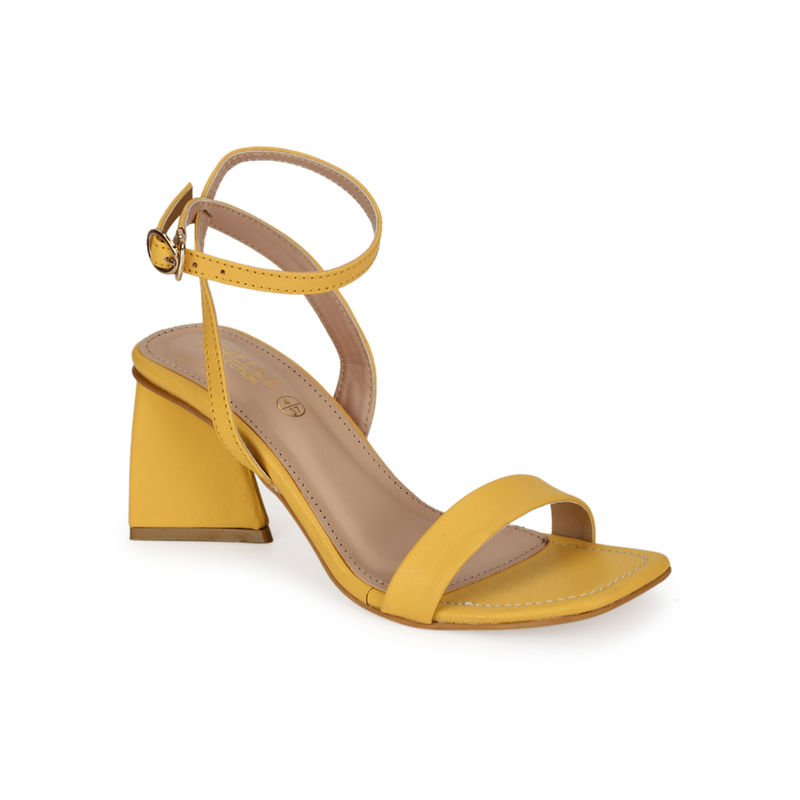 Truffle Collection Yellow Solid Heels (UK 8)
