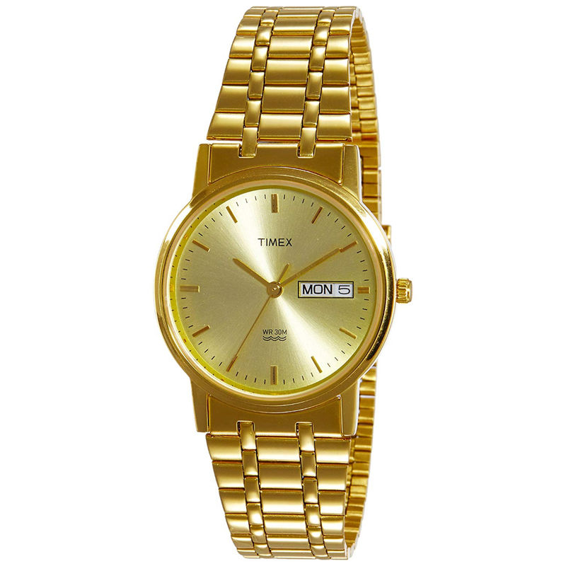 Timex gold watch mens best sale