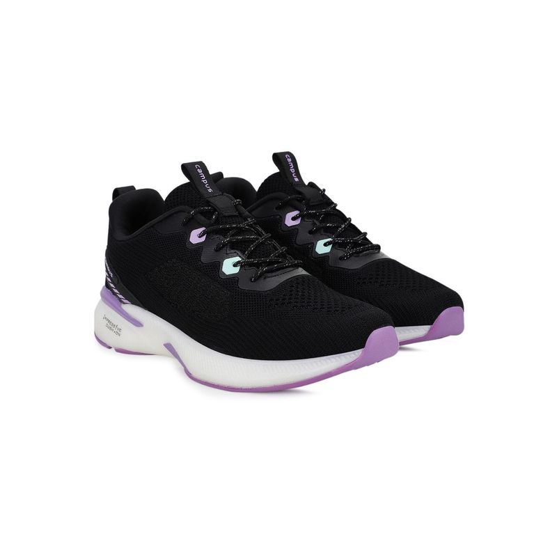 Campus Keren Black Running Shoes