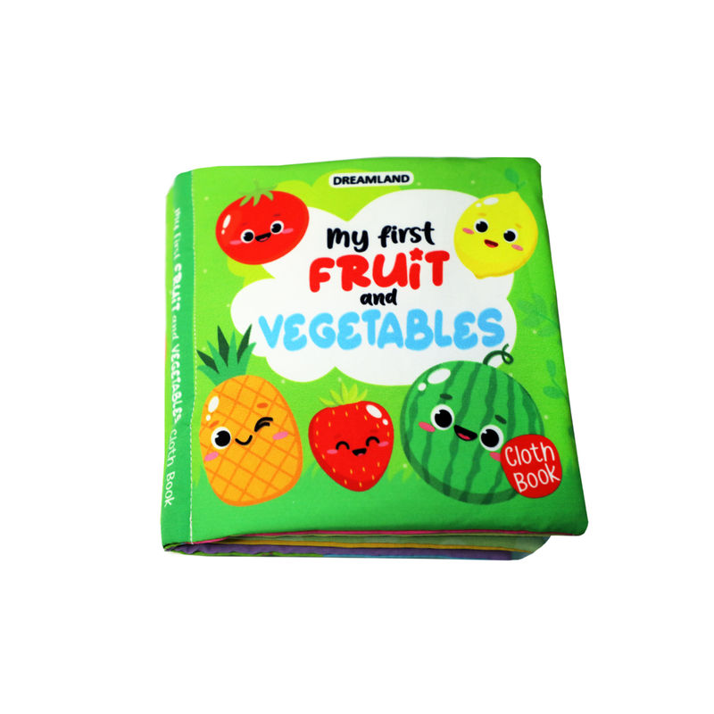 Dreamland Baby My First Cloth Book Fruit and Vegetables, Squeaker and Crinkle Paper Buy