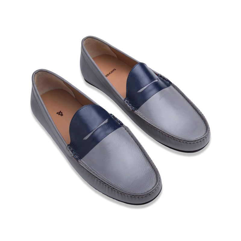Baron&Bay Arno Colourblock Grey Loafers (UK 6)