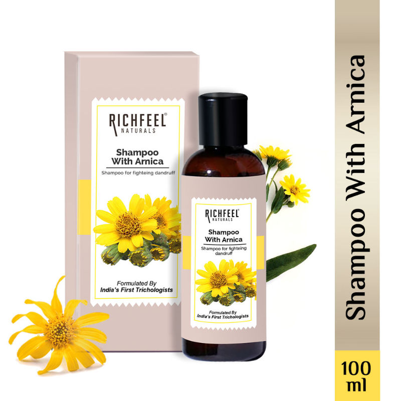 Richfeel Arnica Anti-Dandruff Shampoo - Clears Flakes, Relieves Oil, Soothes Itching
