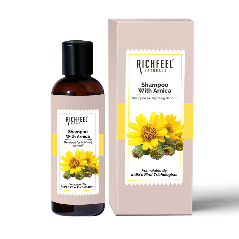 Richfeel Arnica Anti-Dandruff Shampoo - Clears Flakes, Relieves Oil, Soothes Itching