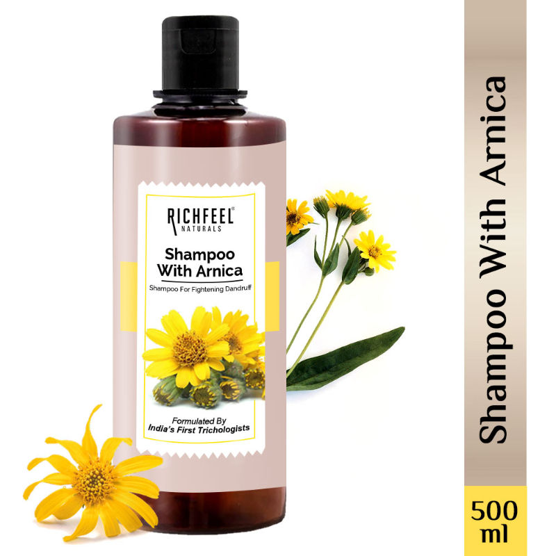 Richfeel Arnica Anti-Dandruff Shampoo - Clears Flakes, Relieves Oil, Soothes Itching