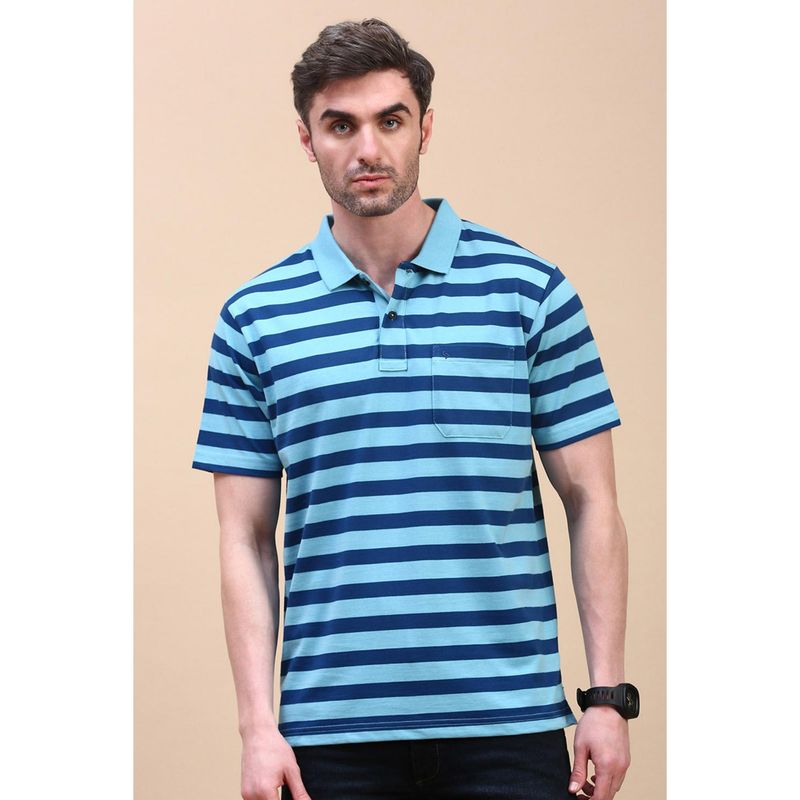 Classic Polo Men Multi-Color Stripes Polo T-Shirt (M)