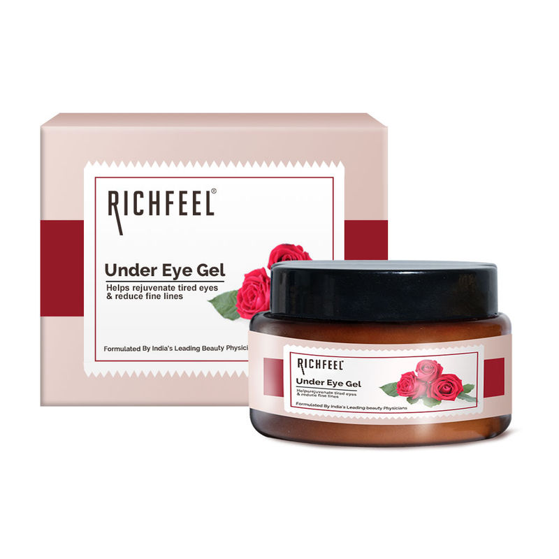 Richfeel Under Eye Gel for Dark Circles, Puffy Eyes, Wrinkles & Fine Lines Removal for Women & Men