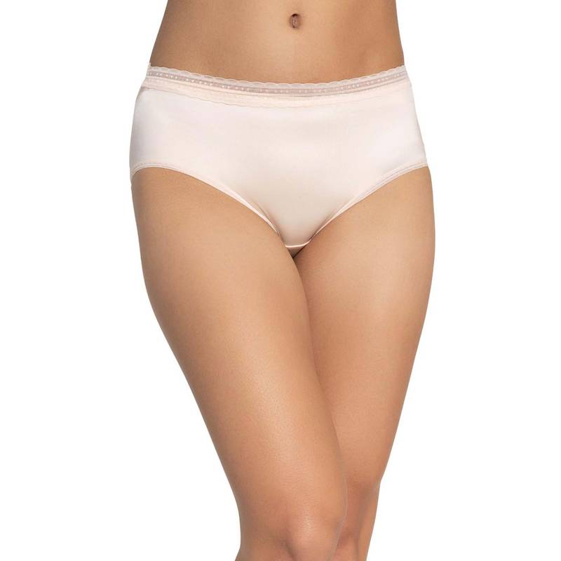 Chelvet Lace Detail Mid-Rise Briefs Pink (S)