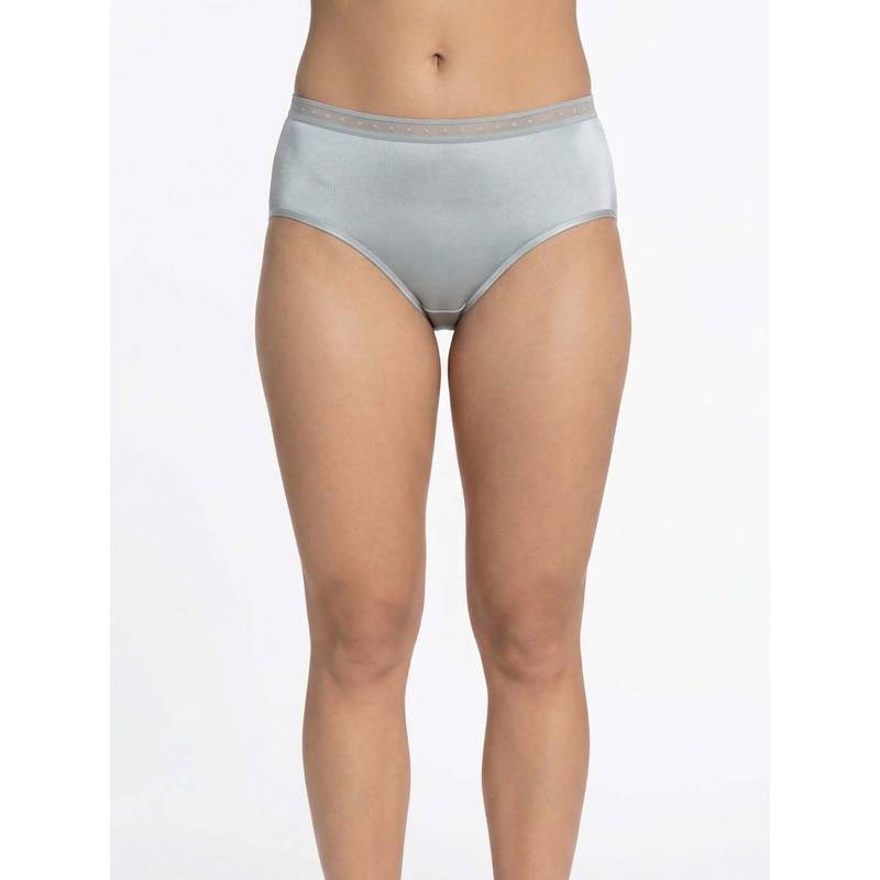 Chelvet Lace Detail Mid-Rise Briefs Teal (S)