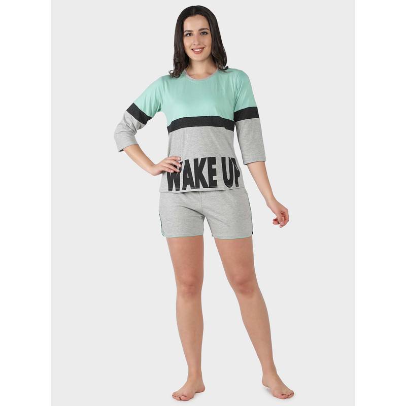 SEPHANI Women Cotton Co-Ord Set Multi-Color (S)